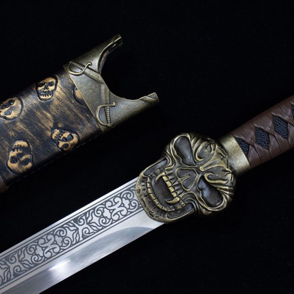 Longquan hand forged high manganese steel Dragon Tiger Oxtail Knife Tang Heng Dao has not been edged. - Image 4