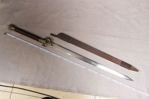 High manganese steel hand forged six sided Tang sword integrated Spring and Autumn Han sword - Image 10