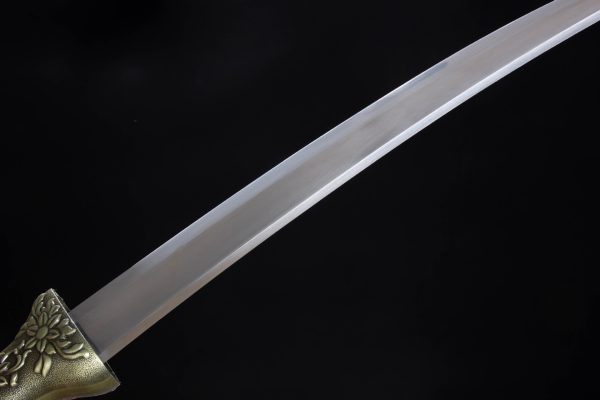 Longquan swords, hand-forged Mongolian scimitars, tiger striped knives - Image 5