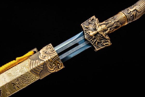 Hollow Spring and Autumn Han Sword, Qin King's Six sided Two handed Sword - Image 7