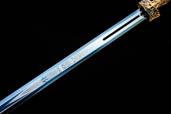 Hollow Spring and Autumn Han Sword, Qin King's Six sided Two handed Sword - Image 11