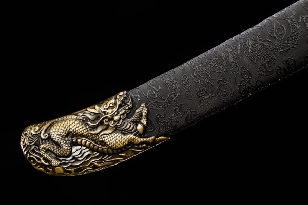 Hand forged high manganese steel oxtail war knife - Image 3