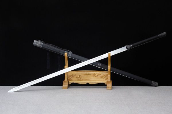 Hand forged high manganese steel two handed long sword, martial arts fitness Tang sword - Image 5