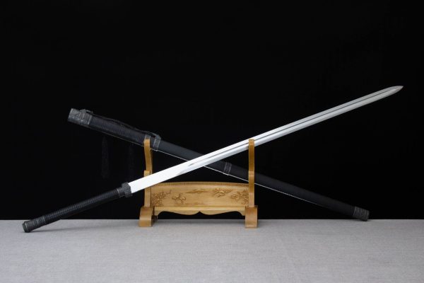 Hand forged high manganese steel two handed long sword, martial arts fitness Tang sword - Image 6