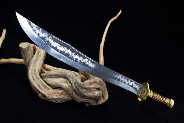 Red Lotus Craft Hand Forged Bull Tail Knife - Image 2