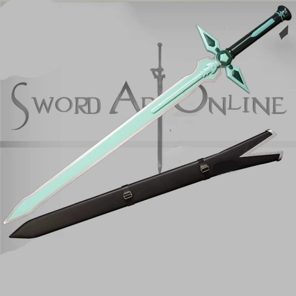 Sword and Blade God Domain Anime Kiritani and Man Weapon Chaser Dark White Sword Metal COS Prop Uncut