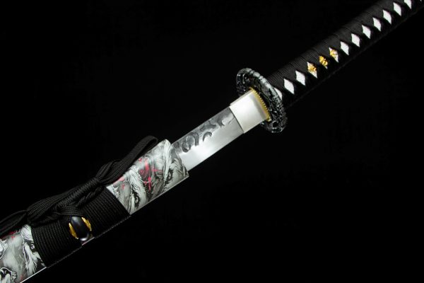 High manganese steel integrated Japanese style self-defense command knife - Image 7