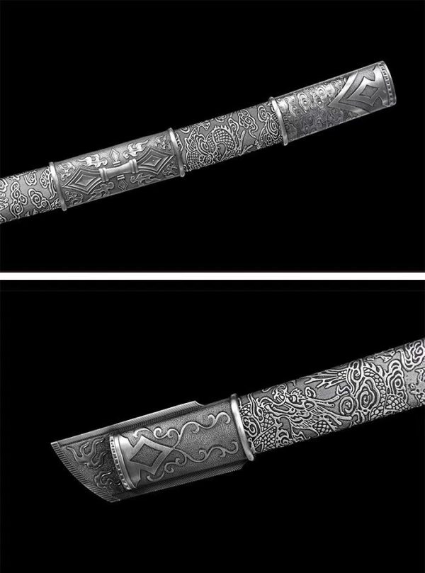 High manganese steel hand forged Japanese style command knife Katana cavalry knife - Image 3