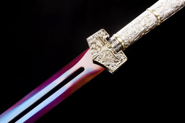 High manganese steel baked purple Spring and Autumn Han sword Qin King sword - Image 4