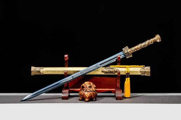 Hollow Spring and Autumn Han Sword, Qin King's Six sided Two handed Sword - Image 3