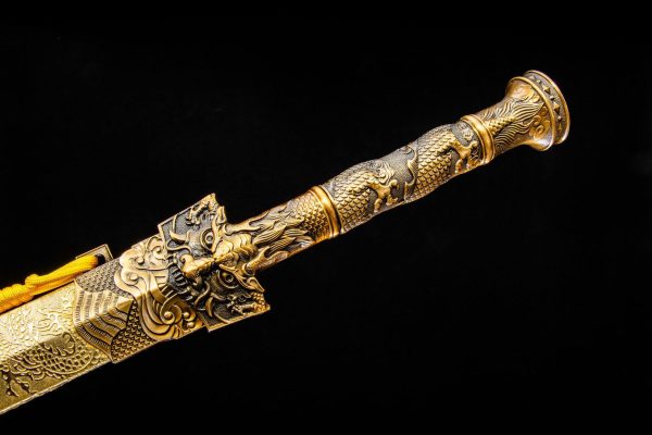 Hollow Spring and Autumn Han Sword, Qin King's Six sided Two handed Sword - Image 6