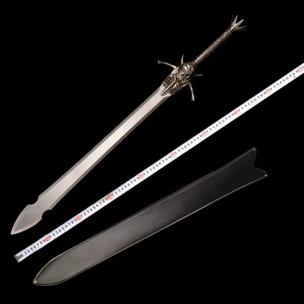 Devil May Cry 5 Anime Rebellious Knight Sword All Metal Tantine Sword Dante Game Prop Unfinished