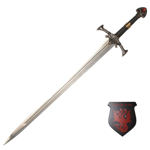 Game of Thrones: Black Fire Sword Dragon Family Conqueror, King Aegon, Sword Weapon Unfinished - Image 5