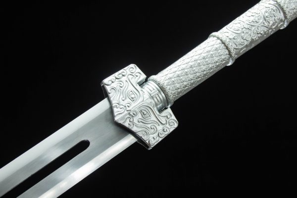 High manganese steel ice soul Han sword hand forged Qin Han sword - Image 8