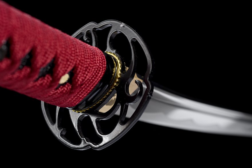 "blood feather wolf" 12 inch carbon steel wakizashi (non sharpened)