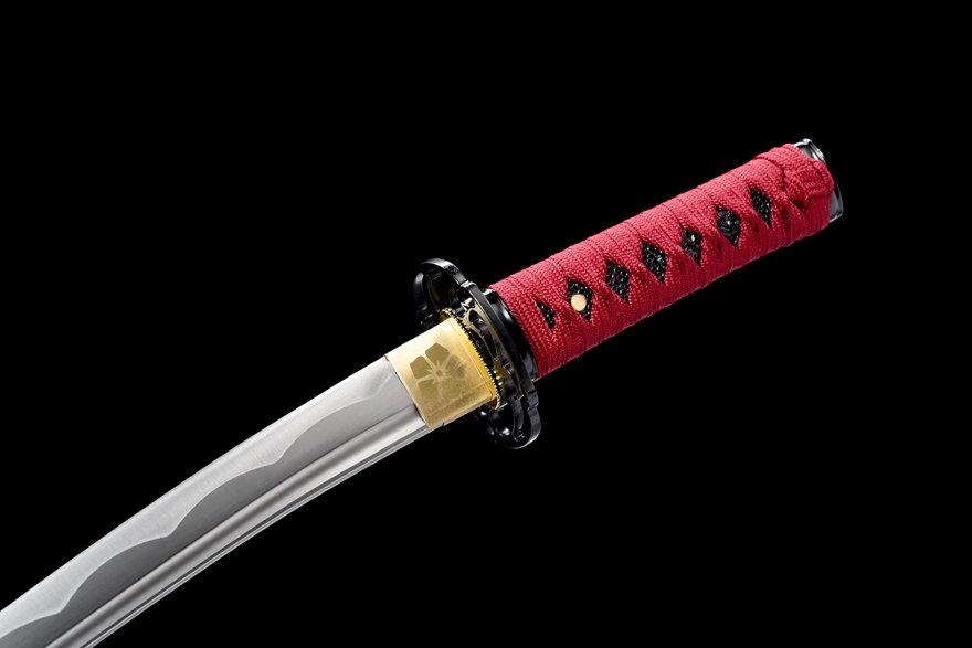 "blood feather wolf" 12 inch carbon steel wakizashi (non sharpened)
