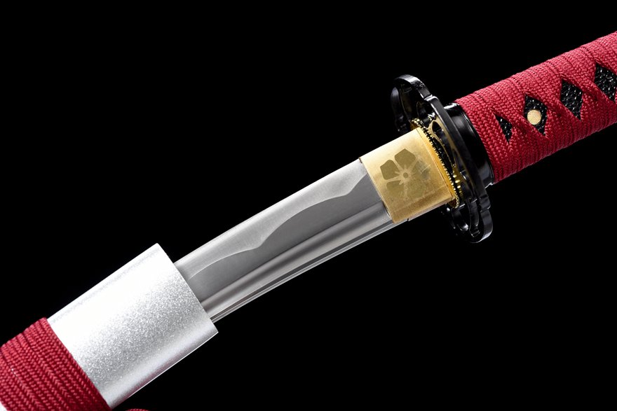 "blood feather wolf" 12 inch carbon steel wakizashi (non sharpened)