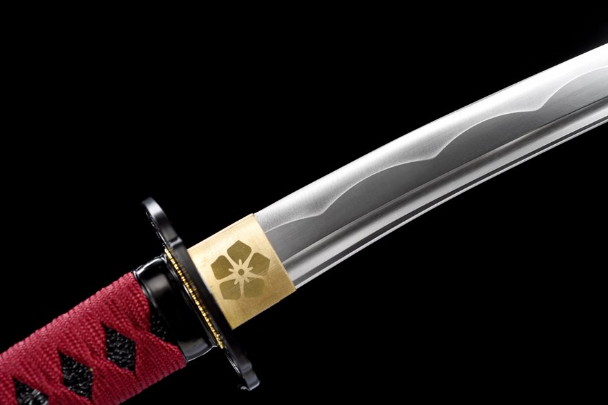 "blood feather wolf" 12 inch carbon steel wakizashi (non sharpened)