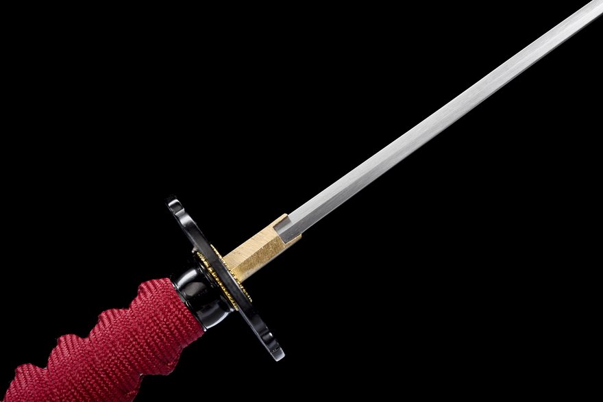 "blood feather wolf" 12 inch carbon steel wakizashi (non sharpened)