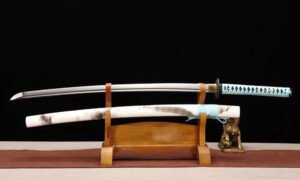"returning goose" 26 inch ink wash katana (non sharpened)