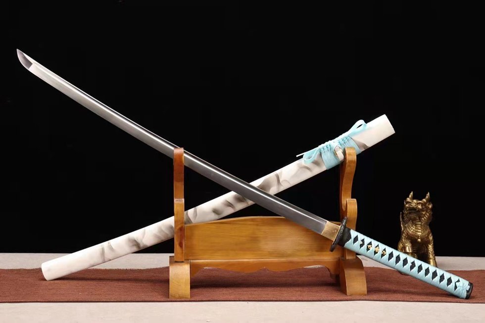 "returning goose" 26 inch ink wash katana (non sharpened)