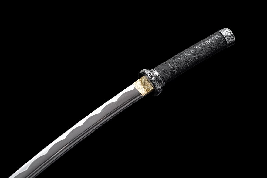 "the wanderer" 20 inch dragon engraved katana (non sharpened)