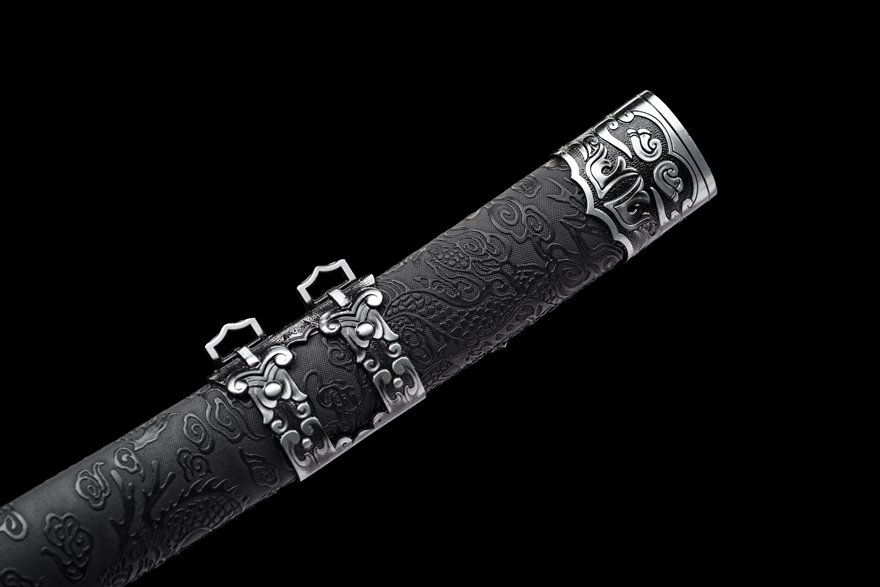 "the wanderer" 20 inch dragon engraved katana (non sharpened)