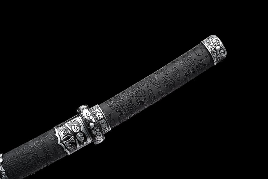 "the wanderer" 20 inch dragon engraved katana (non sharpened)