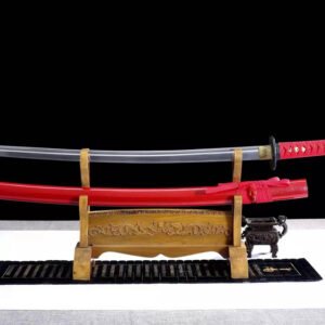 "scarlet fury" red katana (non sharpened)