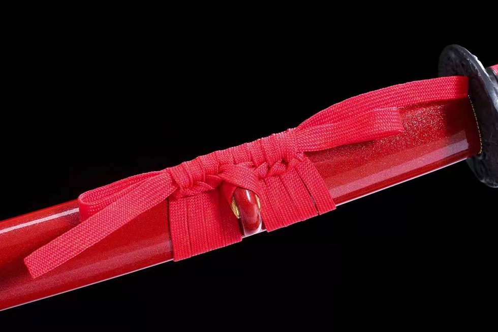 "scarlet fury" red katana (non sharpened)