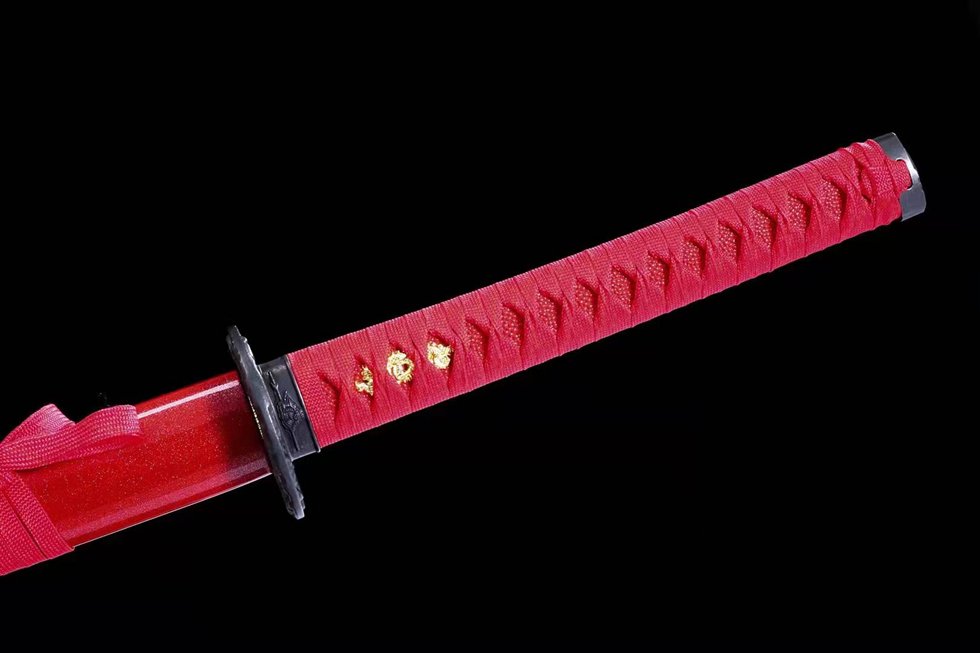 "scarlet fury" red katana (non sharpened)