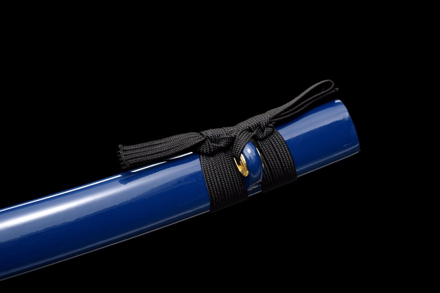 "white tiger" blue sheath katana (non sharpened)