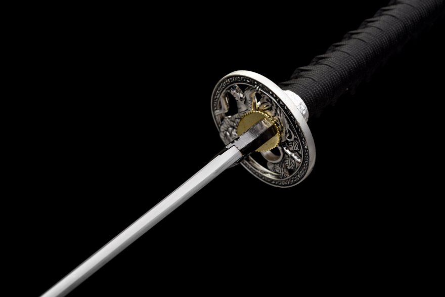 "white tiger" blue sheath katana (non sharpened)
