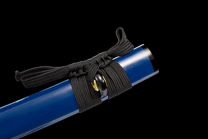 "blue silver grass" 12 inch blue treated wakizashi (non sharpened)