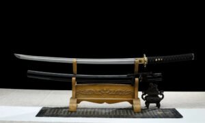 "Flying Crane" Black Sheath Katana (Non-Sharpened)