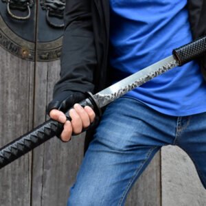 "purgatory blade" engraved katana (non sharpened)