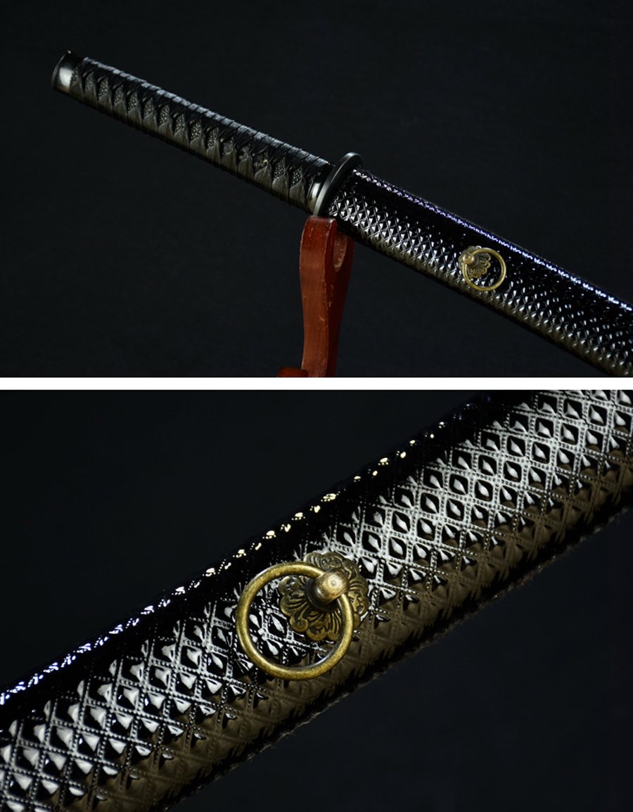 "purgatory blade" engraved katana (non sharpened)