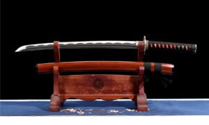 "Red Bamboo" Engraved Katana (Non-Sharpened)