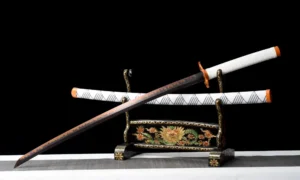 anime sword,anime cosplay,real japanese samurai sword,handmade anime katana,t10 steel clay tempered with hamon,full tang
