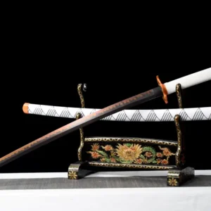 anime sword,anime cosplay,real japanese samurai sword,handmade anime katana,t10 steel clay tempered with hamon,full tang
