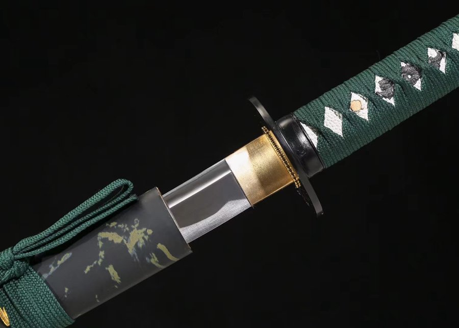 "oni samurai" engraved katana (non sharpened)
