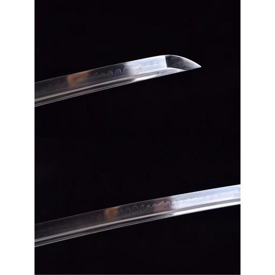 new handcrafted death rim long 26 inch t10 steel burnt blade samurai blade ice wheel maru (the sword worn by the captain of the death tenth squad, hitsugaya toshiro)