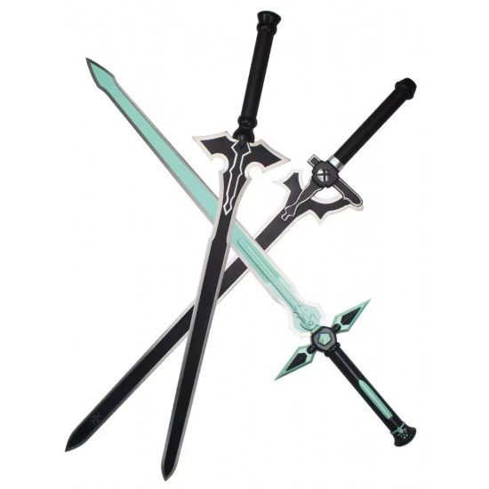 sao cc14 night sky sword blue rose sword t10 steel hand forged katana full tang