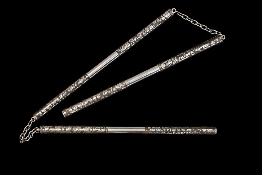 "dragon pattern three section staff" traditional martial arts weapon (non sharpened)