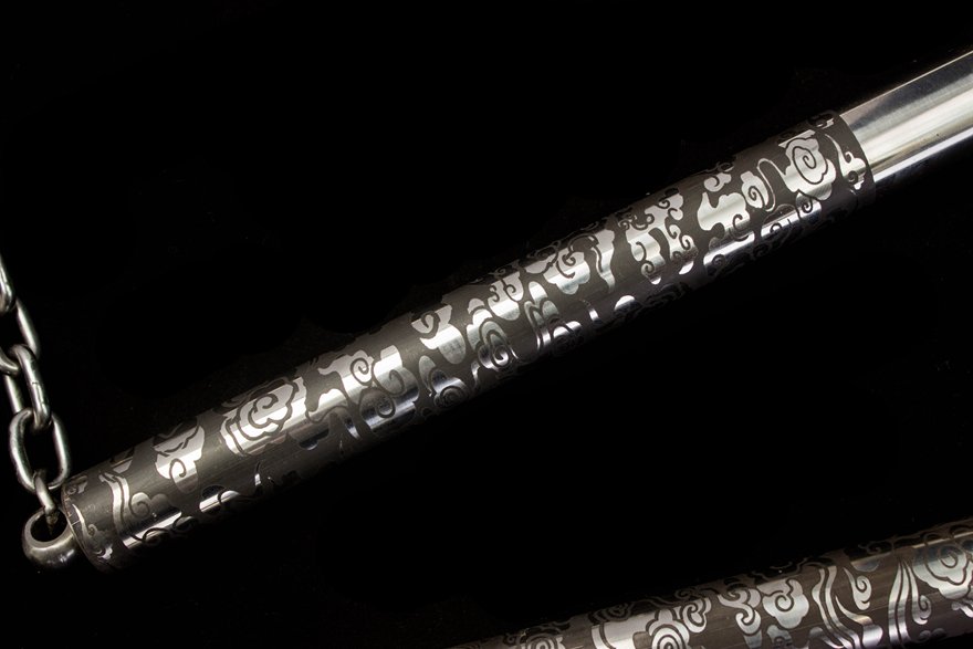 "dragon pattern three section staff" traditional martial arts weapon (non sharpened)