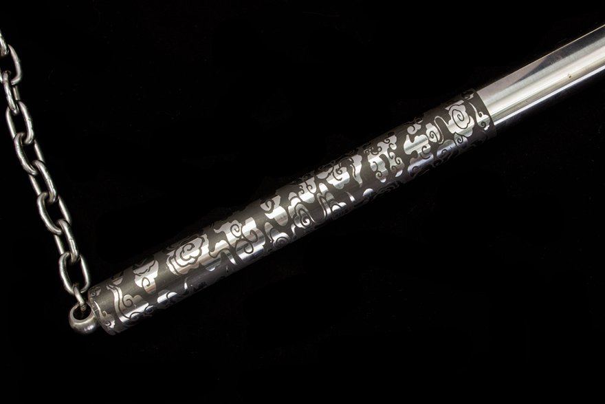 "dragon pattern three section staff" traditional martial arts weapon (non sharpened)