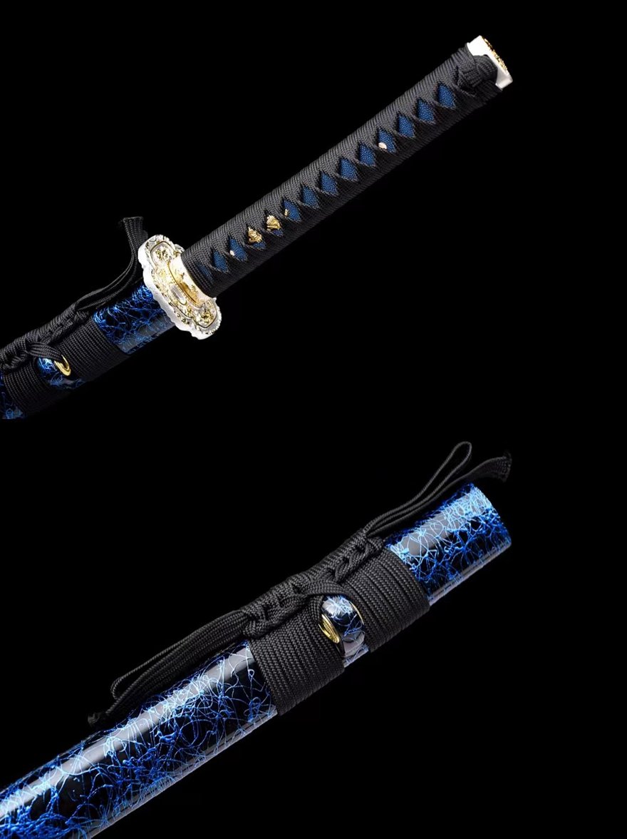 "blue sakura" katana (non sharpened)
