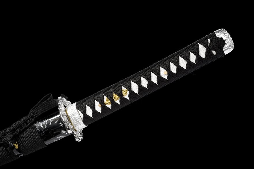 "silver dragon warrior" katana (non sharpened)