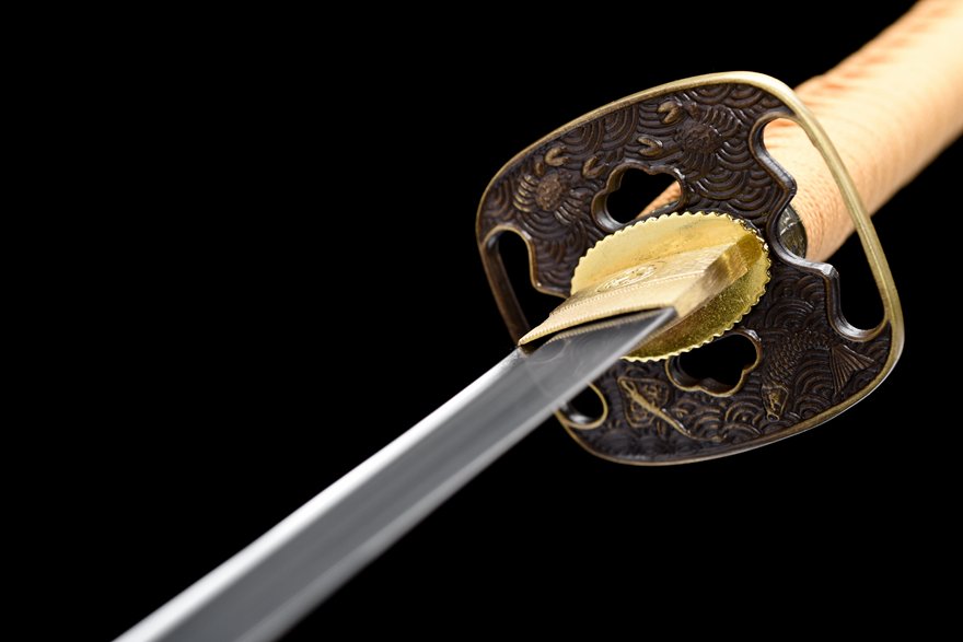 "yellow warbler" katana (non sharpened)