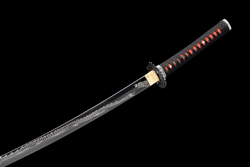 "dragon rising from the clouds katana" (non sharpened)